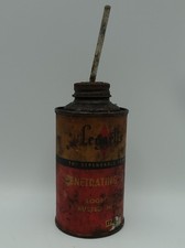 Vintage Leggett's Penetrating Oil Tin 8oz Applicator Australian Garage Petrolian picture