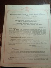 1958 Grand Lodge of Mark Master Masons Leicestershire  Freemasonry masonic/1020 picture