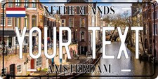 Amsterdam Netherlands City Novelty License Plate Custom Auto Bike Motorcycle picture