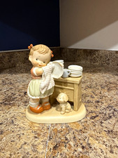 Vintage 1990 Enesco Memories of Yesterday Figurine “Them Dishes Nearly Done” picture