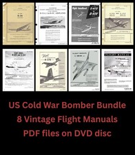 8 US Cold War Bomber Flight Manuals - hard to find in one bundle - PDF on DVD picture