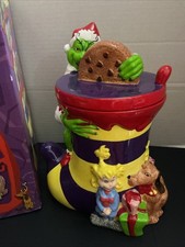 Dr. Suess The Grinch Stocking Cookie Jar Cindy Loo Max picture