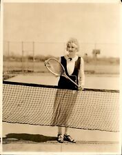 LD288 Original Photo 1920s WOMEN'S TENNIS FASHION Vest Over Blouse Long Skirt picture