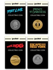 ⚡RARE⚡1980's JOHN CARPENTER'S They Live The Fog 4 Collectible Coins Set *NEW* 🪙 picture