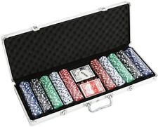 Luckyermore 500Pc Chips Poker Game Set Holdem Case Cards Dice Casino Home New  picture
