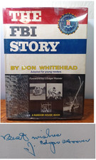 Signed By J. Edgar Hoover The FBI Story Don Whitehead 1963 HCDJ JRRD picture