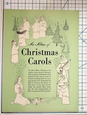 LIFE Magazine Christmas Carols Album Portfolio 1940s-50s Art Illustrations picture