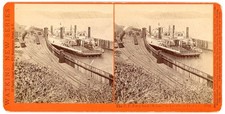CALIFORNIA STEREOVIEW - Port Costa - Ferry