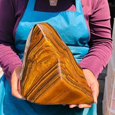 10.86LB  Large Natural Tiger's Eye Stone Quartz Crystal Specimen Mineral Healing picture