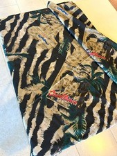 Vintage 1980s Textile Fabric Featuring a 