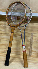 2 Vintage Tennis Racquets Rackets Rawlings RC Wood & Addoin Add In STS 2008 picture