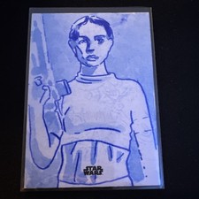 TOPPS STAR WARS FINEST-Padme Amidala-Sketch-1/1-Attack Of The Clones-Portman picture
