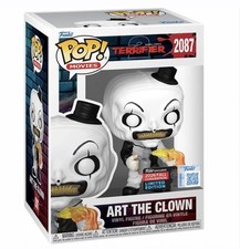 Funko Pop Art the Clown with Flamethrower NYCC 2026 Shared Sticker + PROTECTOR picture
