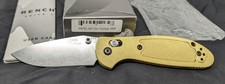 558YEL-400 Benchmade MINI Ritter Griptilian w/Rare Yellow Handles picture