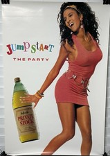 1991 HAFFENREFFER PRIVATE STOCK Vintage Beer Poster Sexy Girl 27 X 18 picture