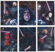 2012 Topps Star Wars Galaxy Series 7 Etched-Foil Chase set of 6 cards picture