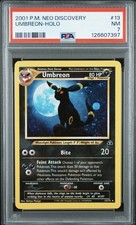 Pokémon Neo Discovery Umbreon Holo #13 PSA 7 English SWIRL picture