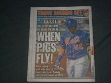 2020 FEBRUARY 18 NY DAILY NEWS NEWSPAPER - YOENIS CESPEDES WON'T SPEAK TO MEDIA picture