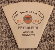 Vintage 50 Year Anniversary 1901 1951 Gulf Petroleum Service Unused Paper Cup picture