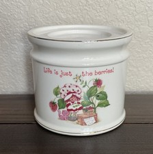 VTG Strawberry Shortcake Guild House Ceramic Candle Holder picture