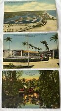 c1950s Vintage Ft Lauderdale FL  Postcards Scenic Color By C.T. Art Colortone -3 picture