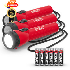EVEREADY LED Flashlights (3-Pack), Bright for 3 pack, Red picture