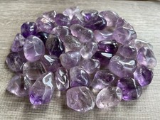 Grade A++ Amethyst Tumbled Stones, 0.75