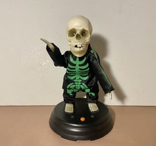 Gemmy 2011 Halloween Grave Raver Green Skeleton Club Can't Handle Me Ghoulie picture