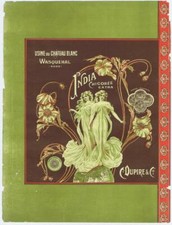 Usine Du Chateau French Wassquehal India Chicory label C Dupire art nouveau #140 picture