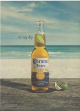 2000s Corona Extra 'Skinny Dip' Beach Print Ad - Original picture