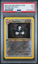 2001 POKEMON NEO REVELATION #10 MAGNETON HOLO 1ST EDITION PSA 5 picture
