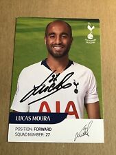 Lucas Moura, Brazil 🇧🇷 Tottenham Hotspur  2018/19 hand signed picture