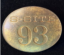 AUTHENTIC MANHATTAN PROJECT S-SITE (HIGH EXPLOSIVES DIV.) BADGE #93, 1943-1945 picture