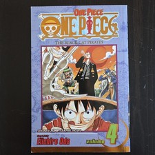 One Piece Volume 4 Gold Foil Variant VIZ Shonen Jump Manga VF-NM picture