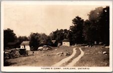 1954 HARLOWE, Ontario Canada RPPC Real Photo Postcard 