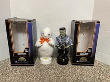 VTG Halloween Factory Frankenstein / Ghost Animated Standing Gemmy 90s - WORKS picture