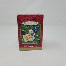 Hallmark Ornament Millennium Snowma'am 2000-2001 Snowman Snow Girl Patriotic NIB picture