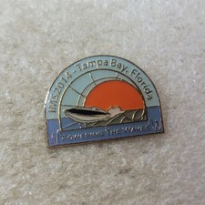 IMS2014 Tampa Bay Florida Pin IEEE Powering the Waves Microwave Symposium Badge picture