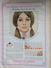 1965 Yardley Cosmetics the London look invades America Vintage ad  picture