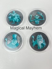 Walt Disney World Haunted Mansion Hatbox Ghosts Collectible Medallion Set picture