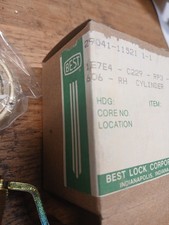 Best ORIGINAL cabinet lock, core, key. VINTAGE, COLLECTIBLE, LOCKSPORTSMAN picture