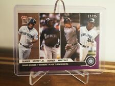 Seager/Griffey Jr./Buhner/Martinez - MLB TOPPS NOW Card 61 17/25 Purple Parallel picture