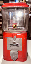 Vintage 1948 Acorn 5¢ Gumball Machine w/ Key picture