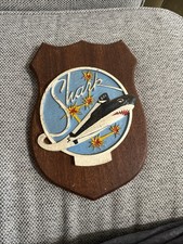Vintage US Navy Submarine Shark 591 Wardroom Quarterdeck Wall Wood Cast Plaque picture
