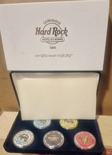 Seminole Hard Rock Hotel & Casino Tampa Grand Opening 5-Piece Chip Set w/ Case picture