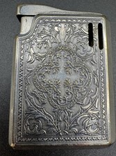 Vintage Colibri Japan Lighter Ornate Scroll Works AS IS - Unique Smaller Size picture