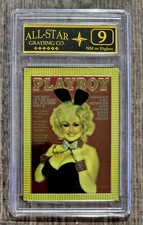 DOLLY PARTON 1995 Playboy Chromium Series 1 #56 GRADED ASG NM 9 picture