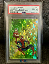 1992 Spider-Man 30th Anniversary Prism P7 Assistant Needed PSA 10 πππ picture