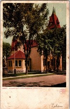 Munson-Williams Memorial Utica New York Postcard Hand-Colored? 1905 picture