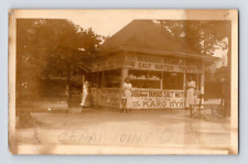 RPPC 1907. WIGGANS ATLANTIC CITY SALT WATER TAFFY STAND. CEDAR POINT, OH. 1A38 picture